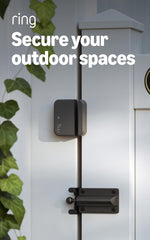 Ring outside door sensor closeup of IP66 seal highlighting durable weather protection