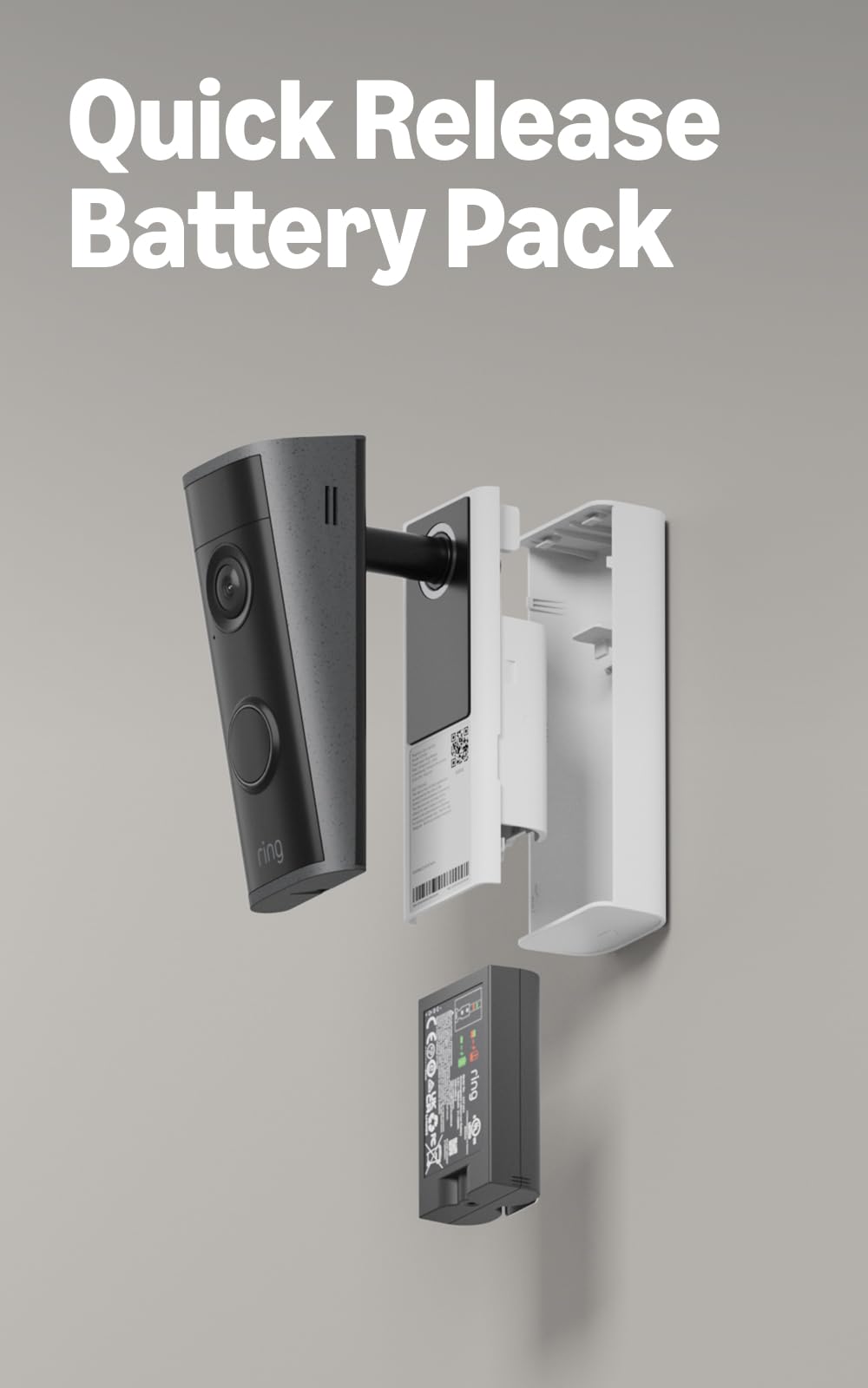 Apartment entry with Ring Peephole Cam visible, illustrating smart door monitoring