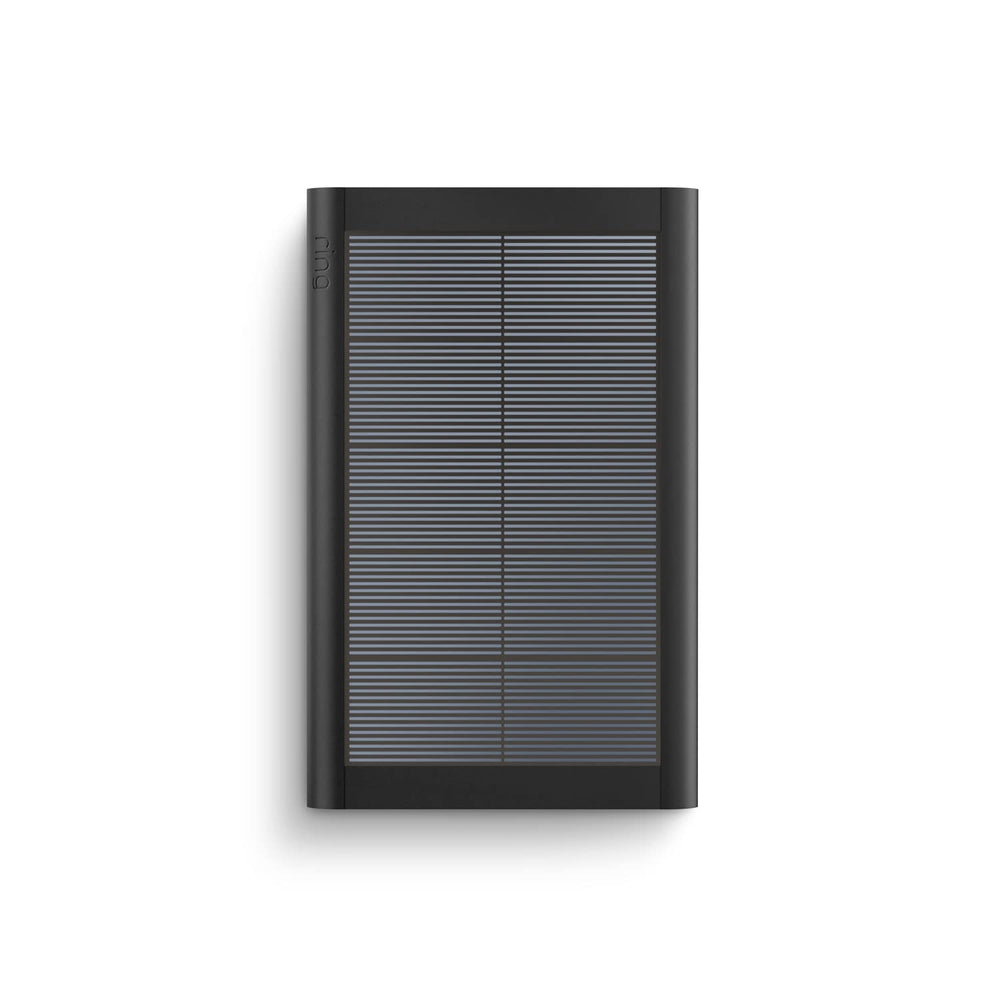 Ring small solar panel front view showing compact design and outdoor durability benefits