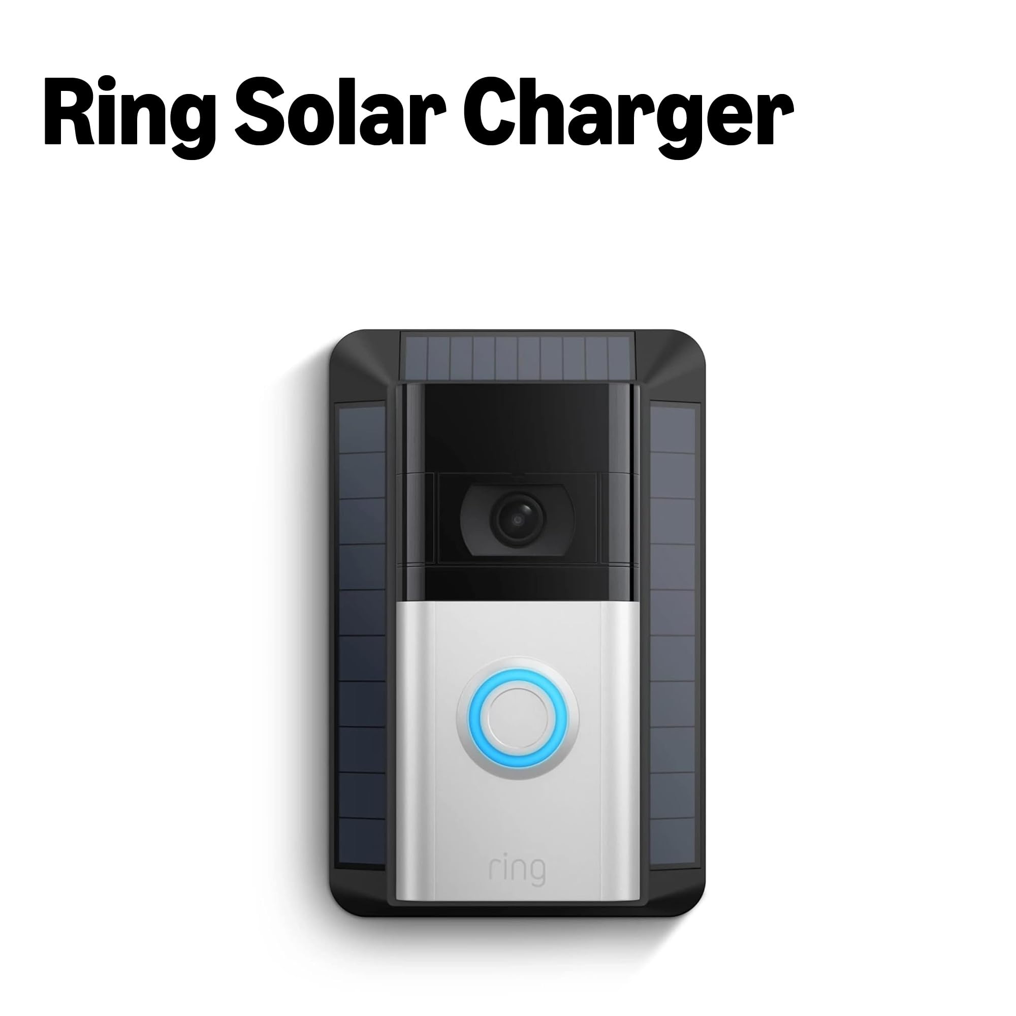 Ring solar charger close-up of panel texture revealing durable construction and longevity