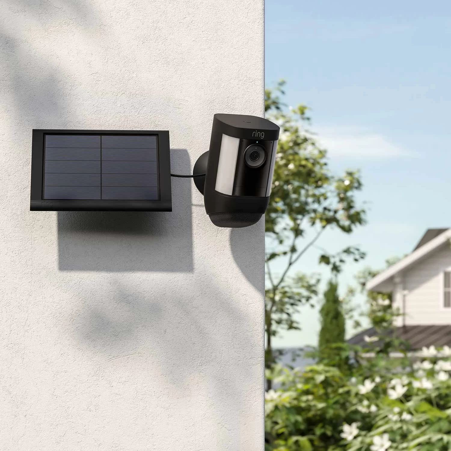Ring solar panel package contents showing adapter, screws, clips, and user guide, simplifies install