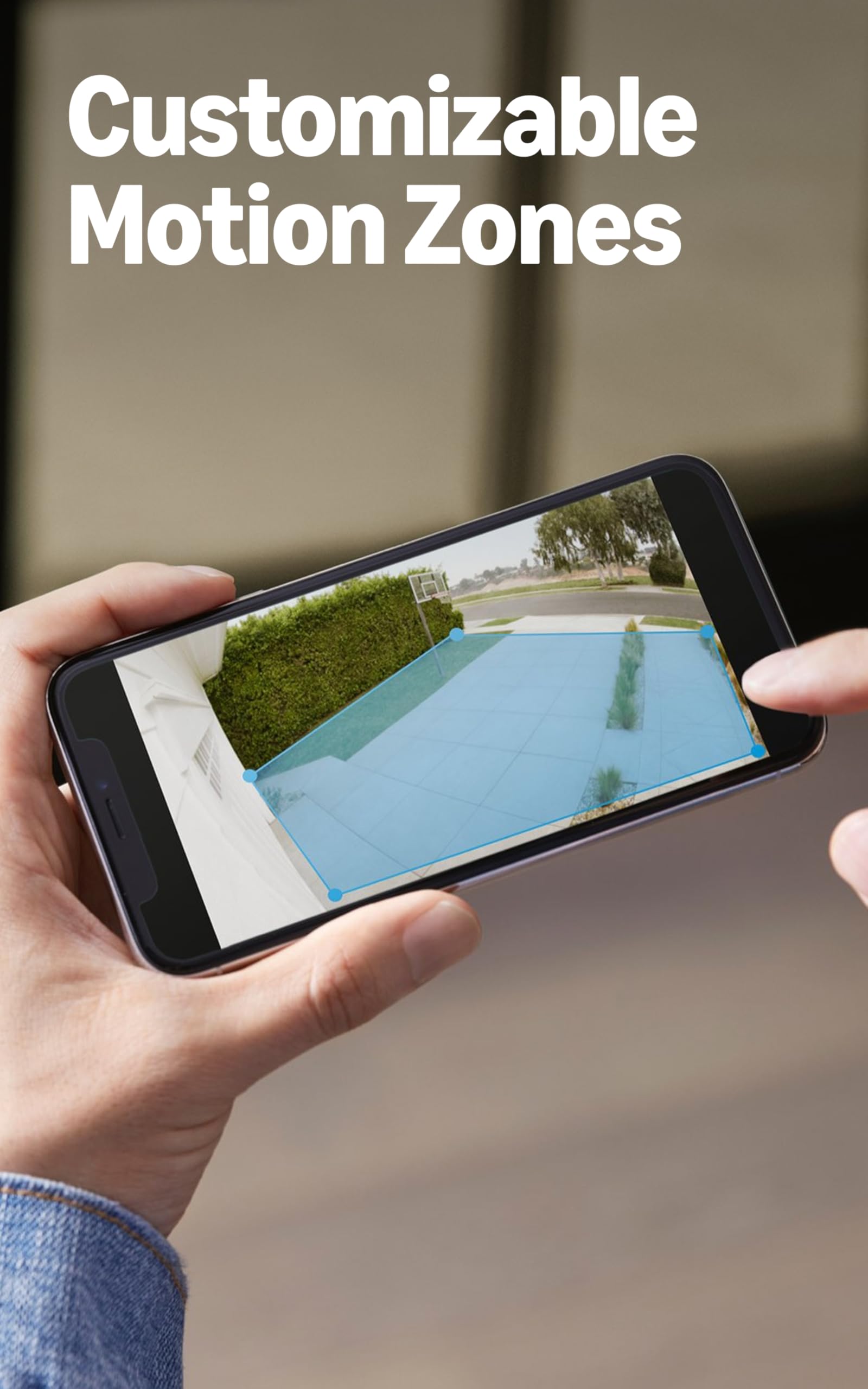 Ring Spotlight Cam Plus color night vision image showing clearer nighttime detail