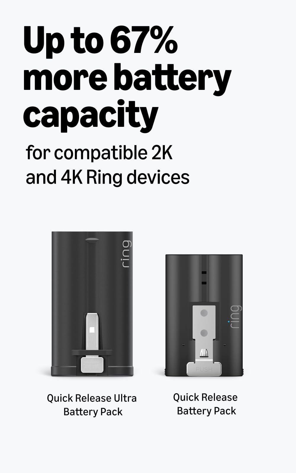 Ring battery installed in Battery Doorbell showing quick swap convenience