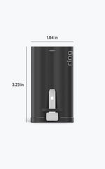 Ring battery USB-C charging port detail for faster recharge benefit