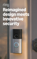 Ring camera lens close-up highlighting Retinal 2K sensor clarity benefit