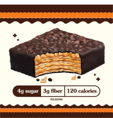 Rip Van individually wrapped wafer, demonstrating portability and freshness on the go