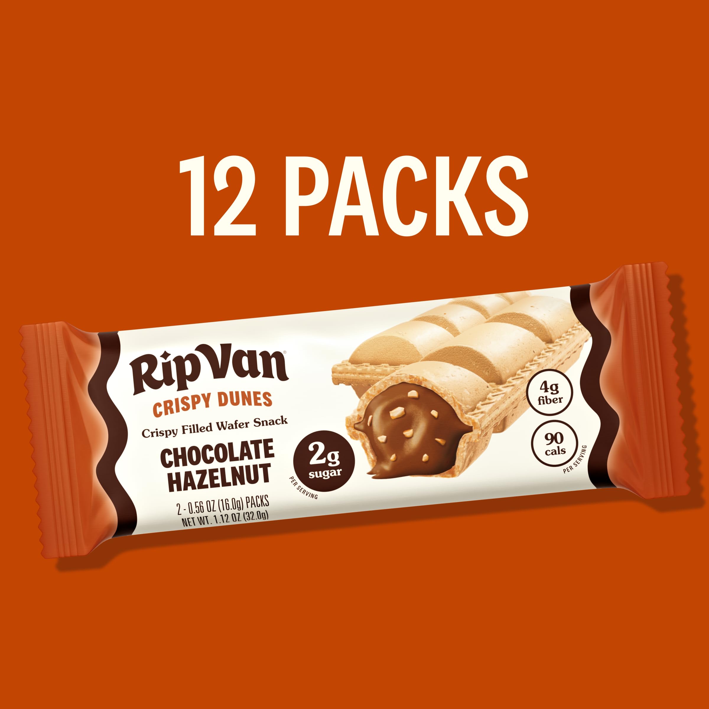 Rip Van Wafels nutrition label and ingredients showing clean-label benefit