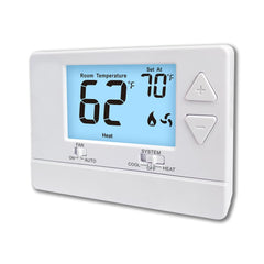 Riseem front view with white backlight showing clear temperature display and easy control