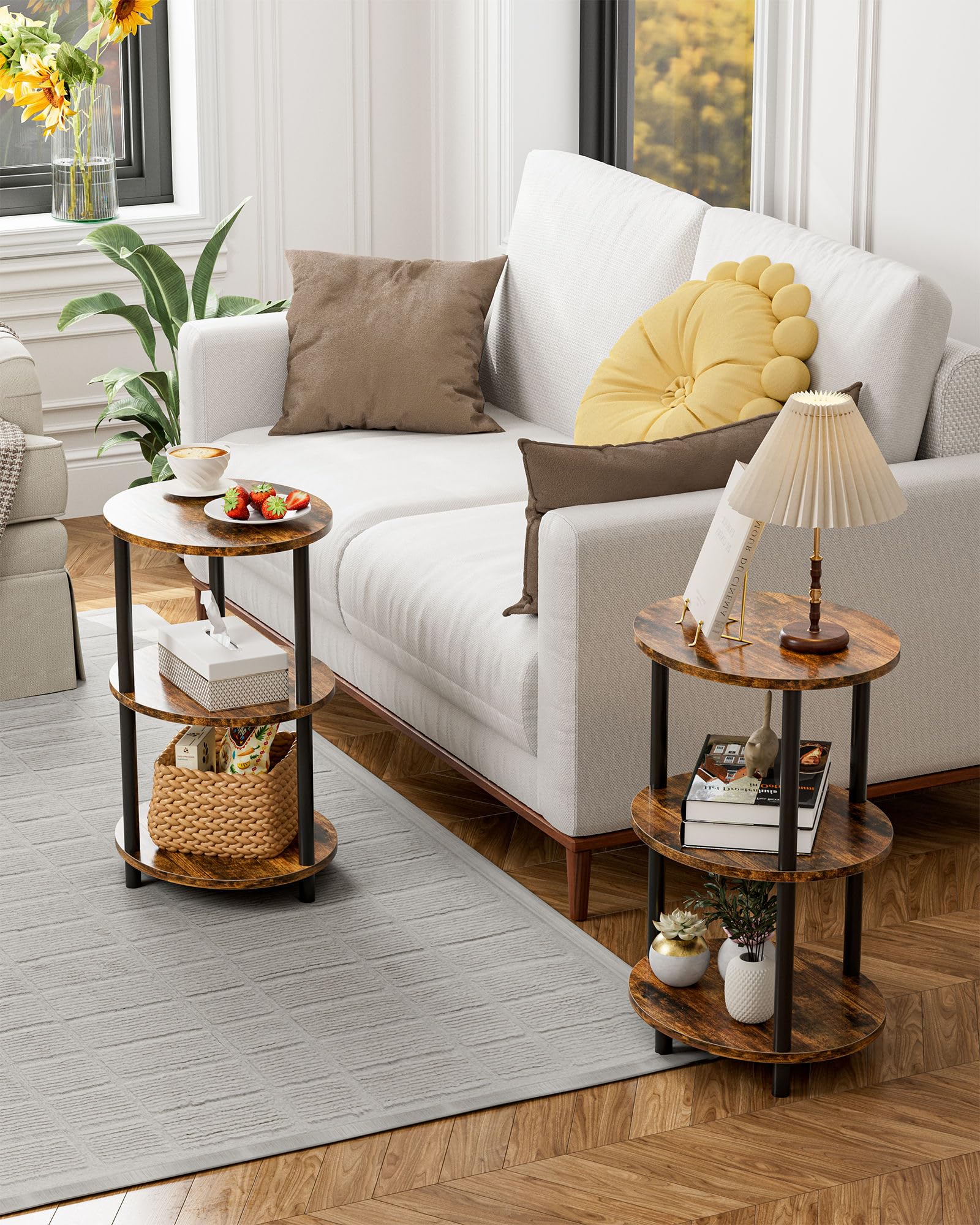 RISWER scale comparison next to sofa demonstrating compact size