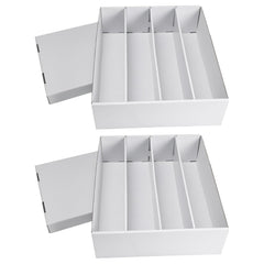 RLAVBL front view of two boxed units showing capacity and organized storage benefit