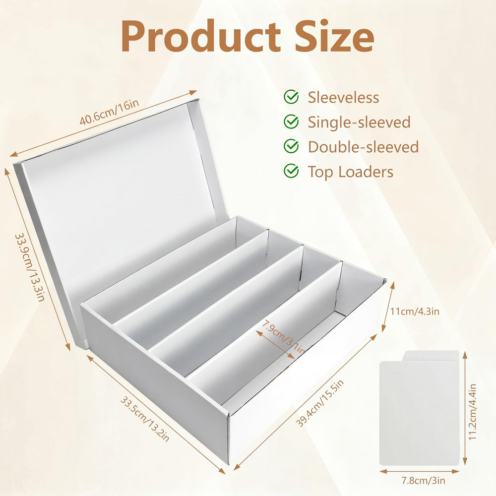 RLAVBL open box displaying four rows of cards for easy access and sorting benefit