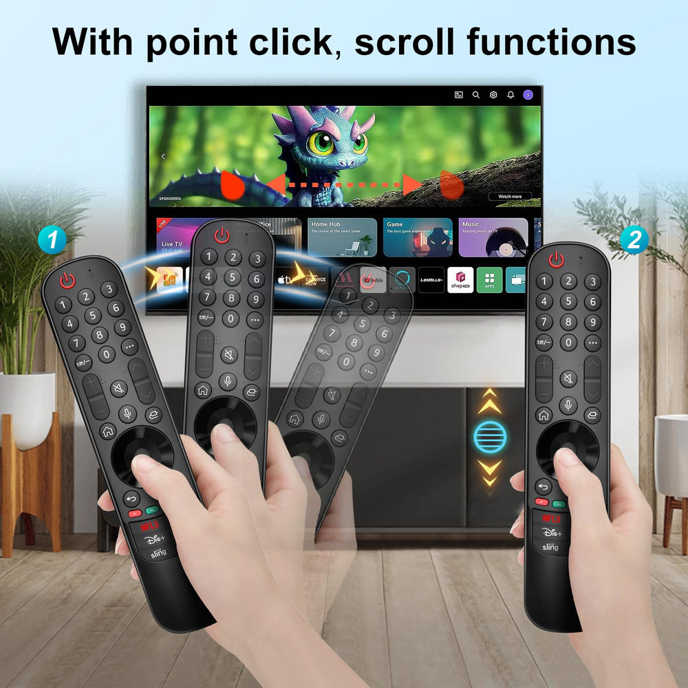 RMF remote buttons detail highlighting streaming shortcut convenience