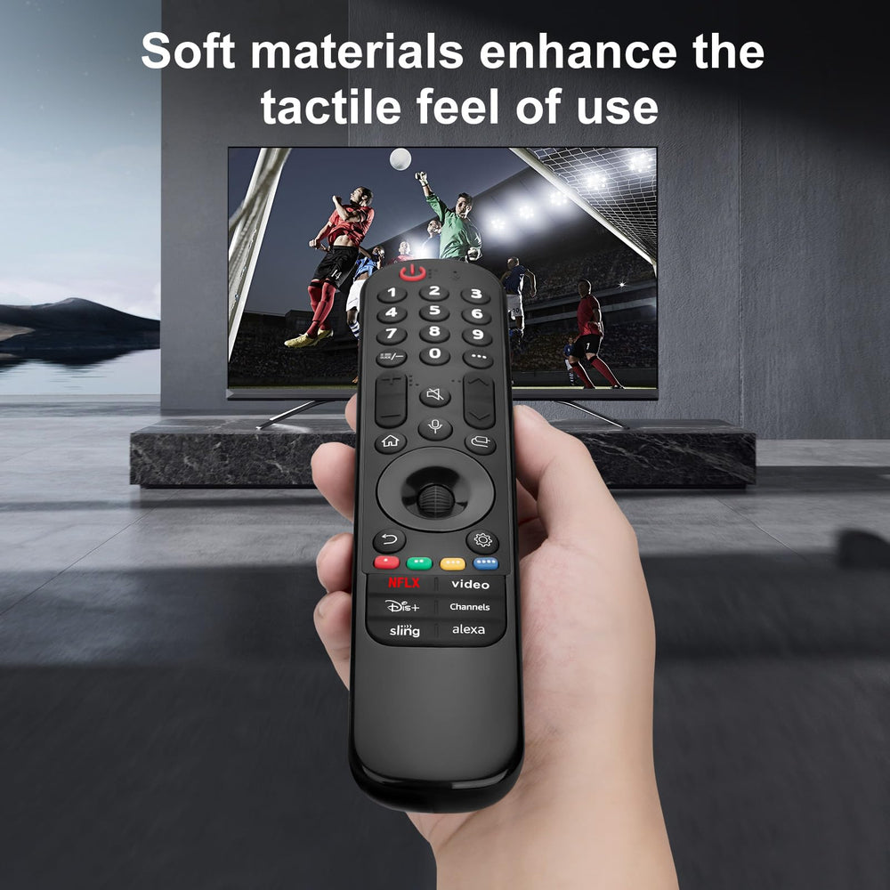 RMF remote packaging label showing model compatibility and quality