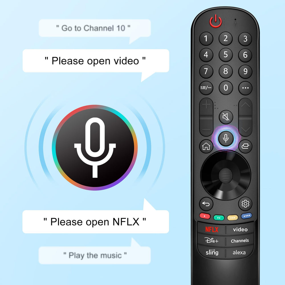 RMF remote used with TV in living room for seamless streaming control