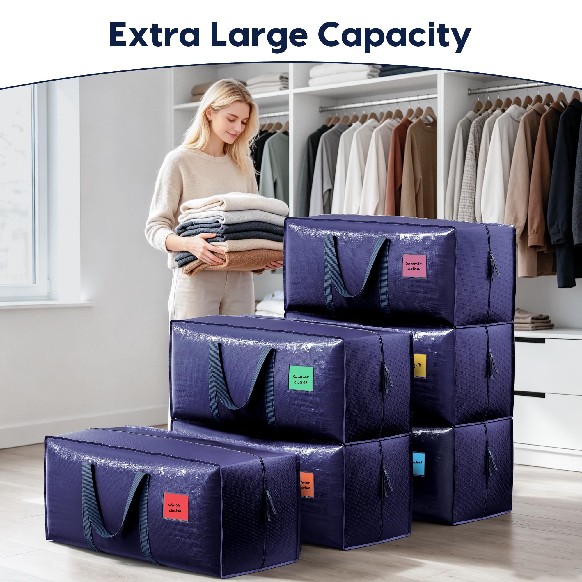 RMOHRO bag folded flat under bed showing compact storage benefit