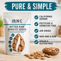 Richardson Nutritional Center close-up of apricot seed texture that highlights natural crunch