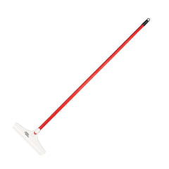 ROBERTS front view of 12-inch carpet rake showing full head and handle for quick grooming