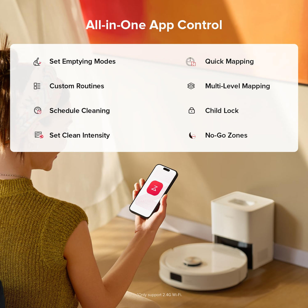 roborock app on smartphone controlling schedules and suction for convenient remote control