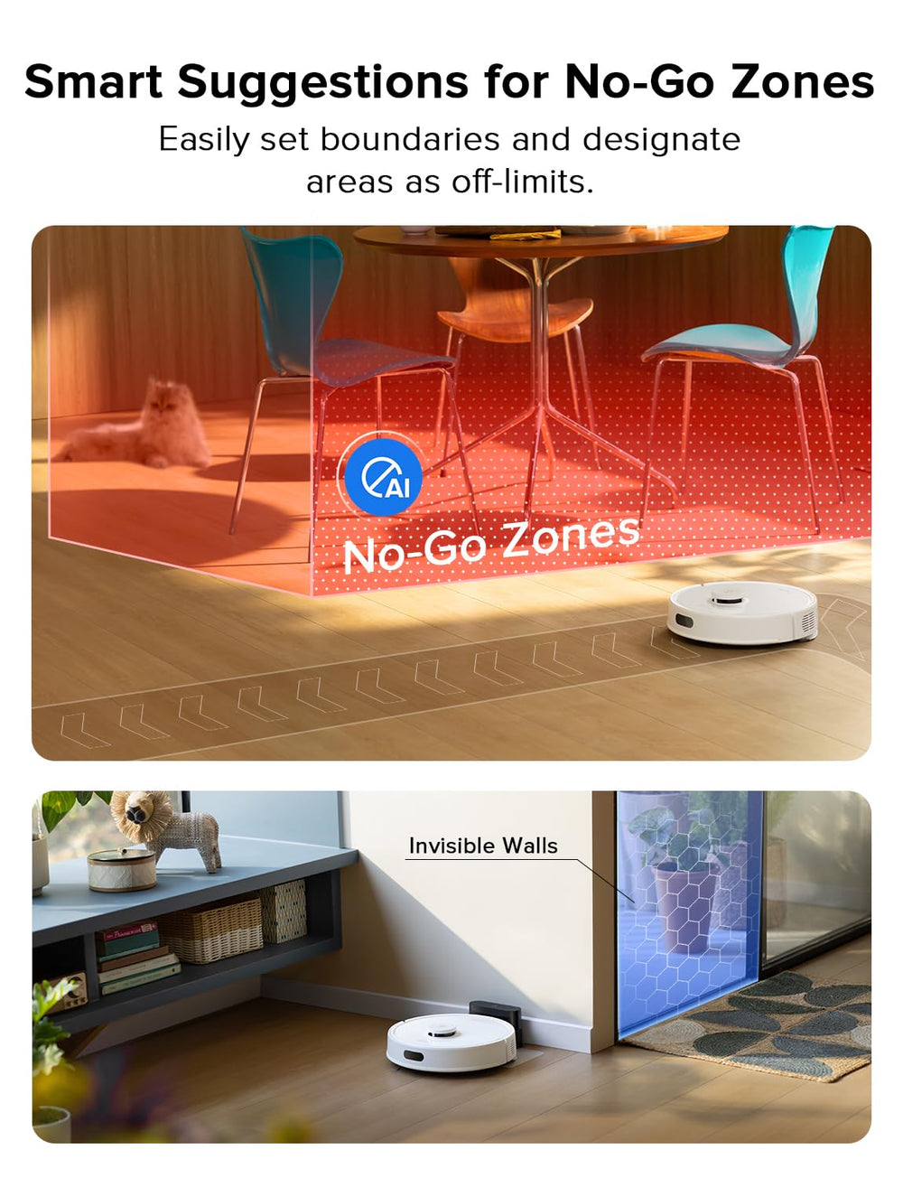 roborock Q7 L5 app map on phone illustrating custom room scheduling benefit