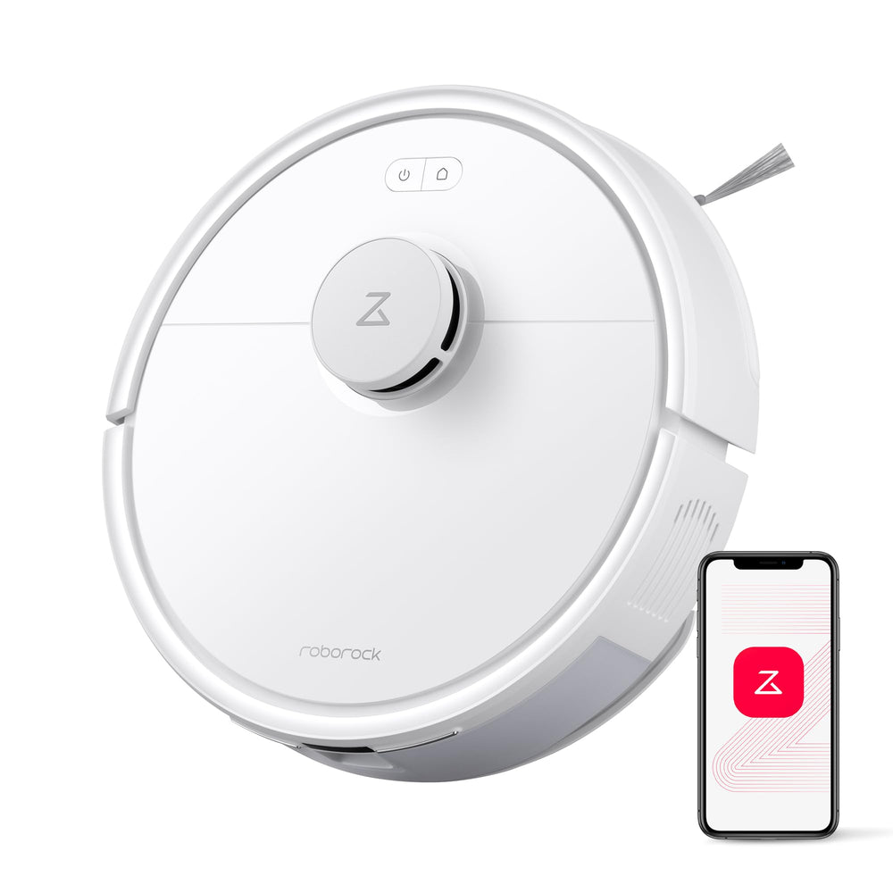 roborock Q7 L5 front view showing sleek design and strong suction benefit