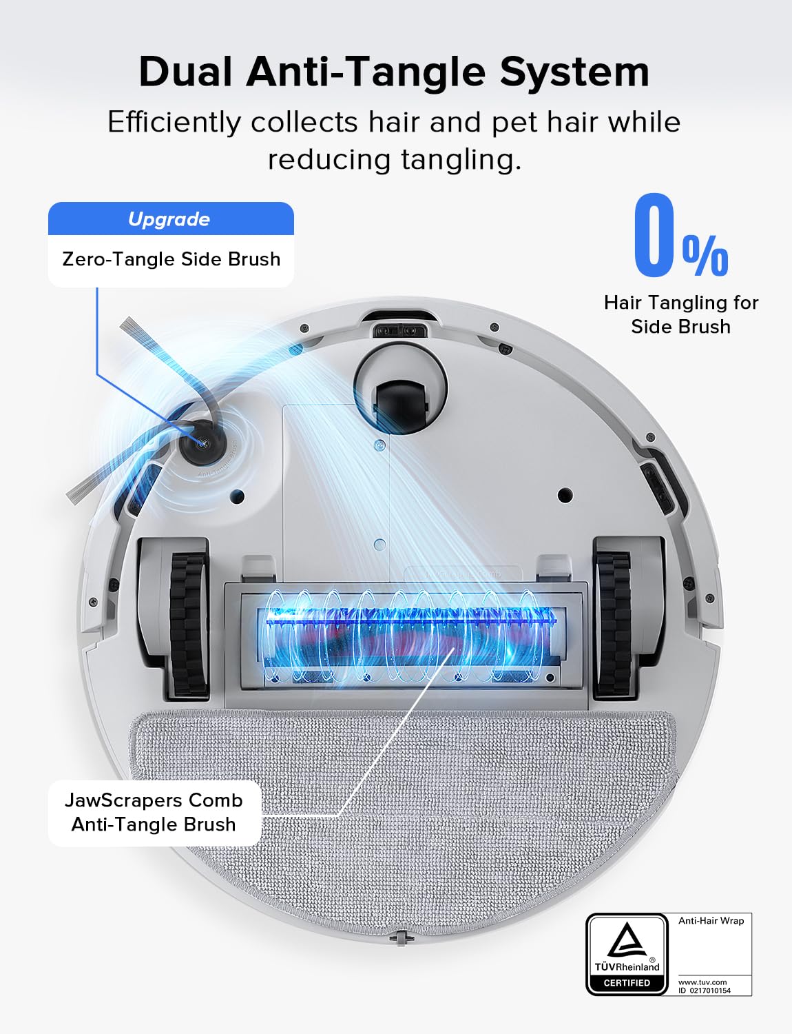 roborock Q7 L5 cleaning in a living room demonstrating quiet, hands-free convenience