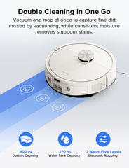 roborock Q7 L5 removable 270 ml water tank and mop pad for combined cleaning