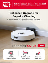 roborock Q7 L5 top with LiDAR sensor highlighting precise mapping