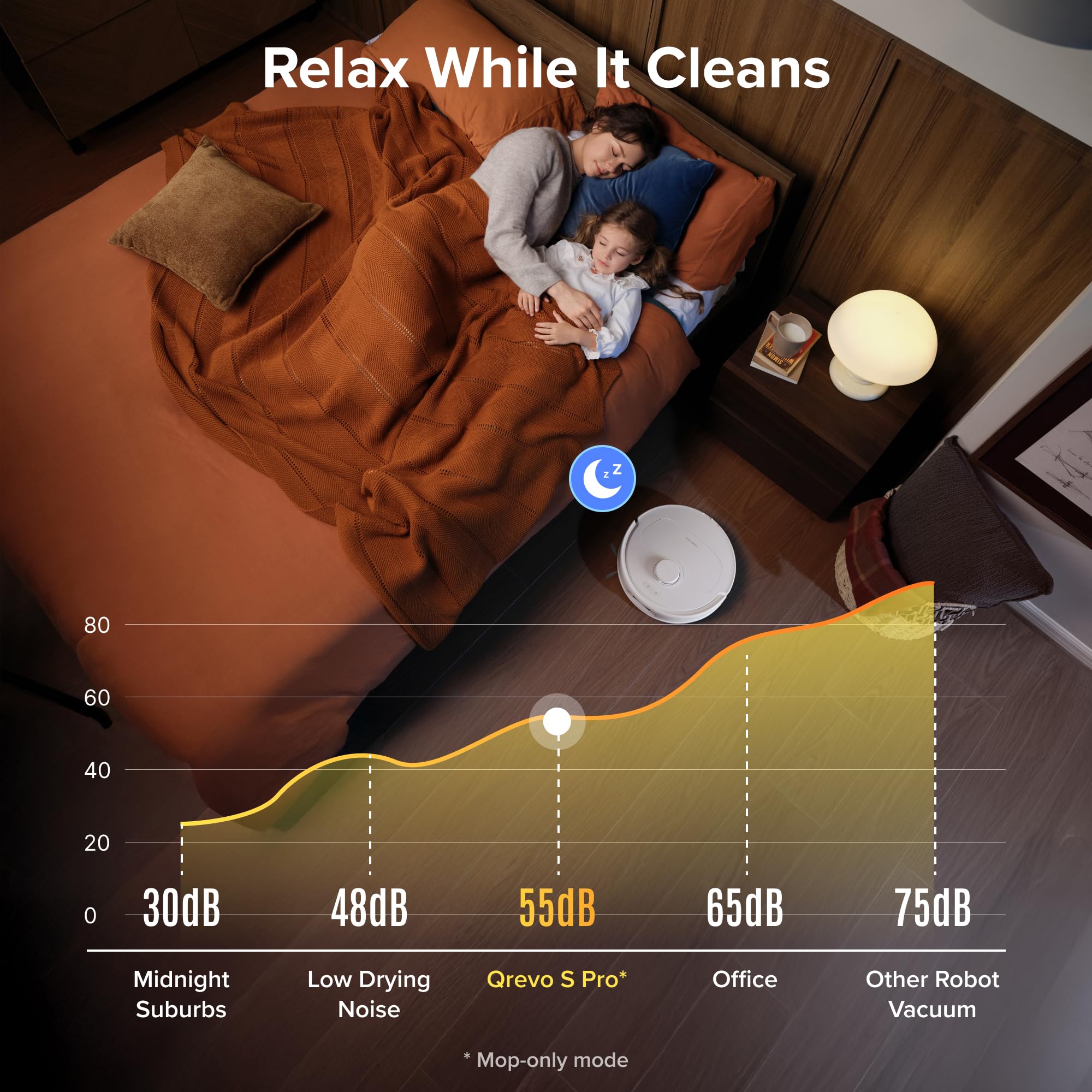 roborock in kitchen lifestyle scene showing pet‑friendly hands‑free cleaning