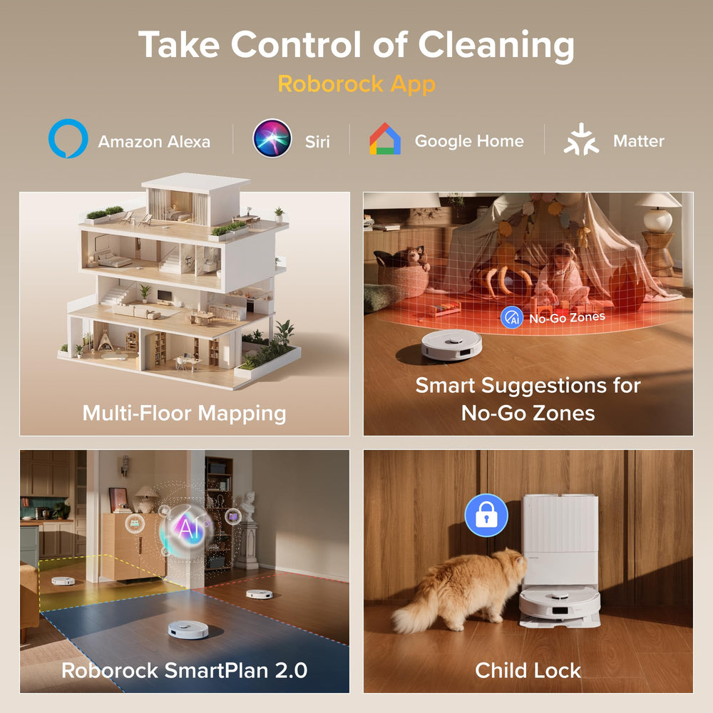 roborock room mapping display illustrating SmartPlan 2.0 adaptive cleaning