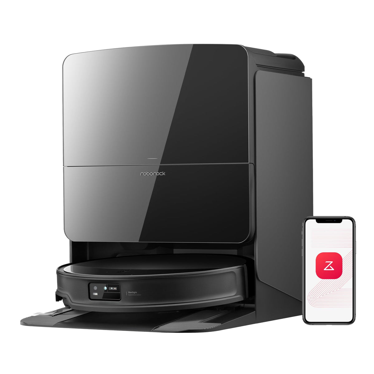 roborock Saros 10R front view showing sleek profile and powerful design benefit