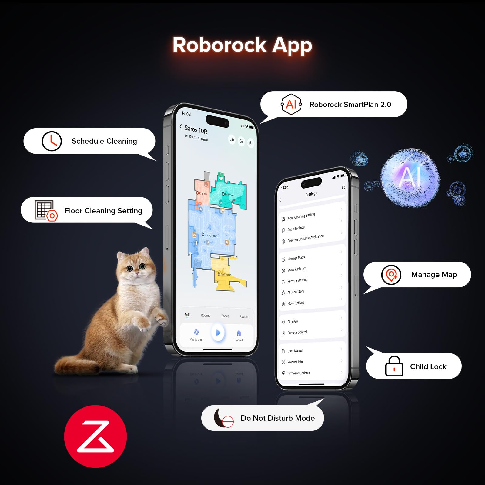 roborock Saros 10R beside shoe and book to show scale and home fit benefit
