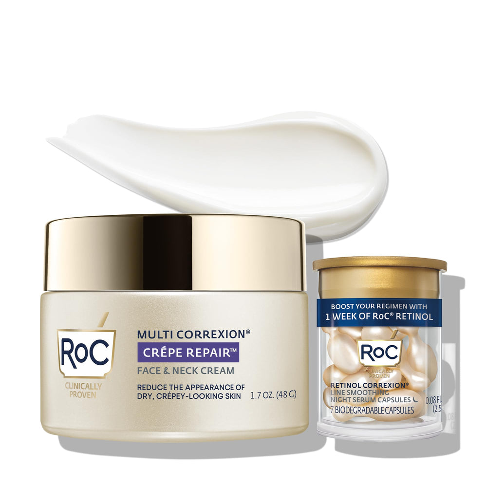 RoC jar front view showing packaging and firming cream benefits