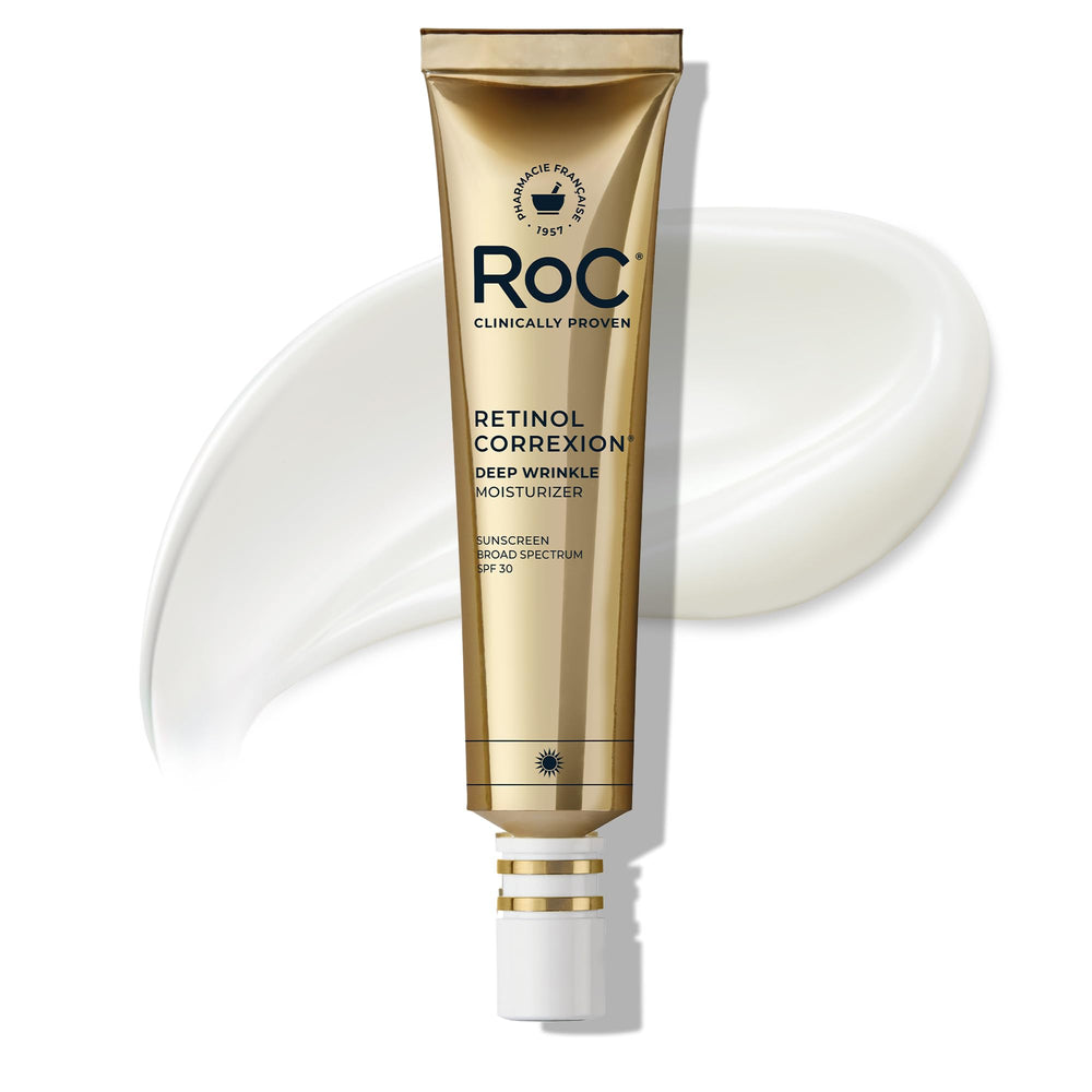 RoC front packaging of moisturizer showing label and SPF 30 benefits