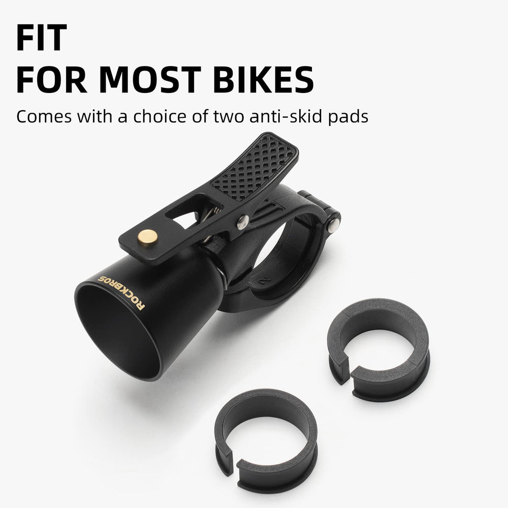 ROCKBROS mounted on a road bike handlebar demonstrating secure fit