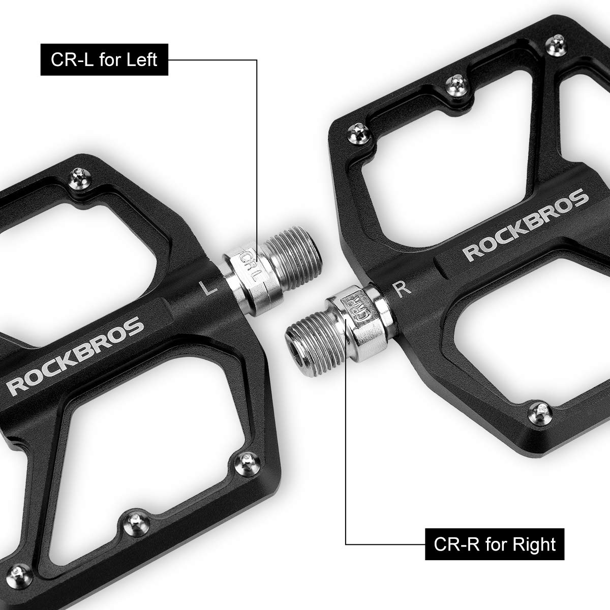 ROCKBROS pedal held in hand to illustrate compact 302g weight and scale