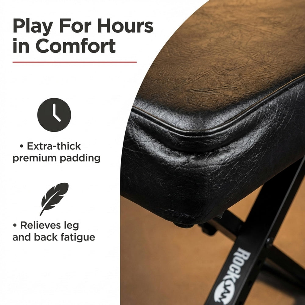 RockJam height adjustment mechanism showing four settings for custom posture