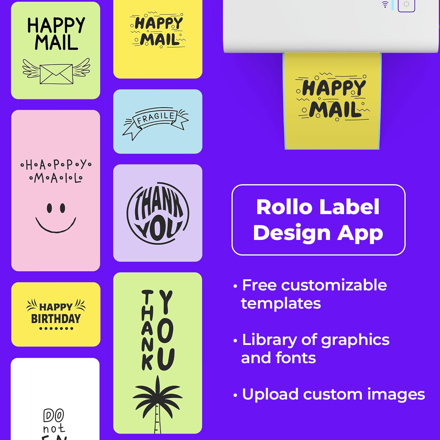 Rollo scanned barcode example highlighting 203 DPI clarity and scannability