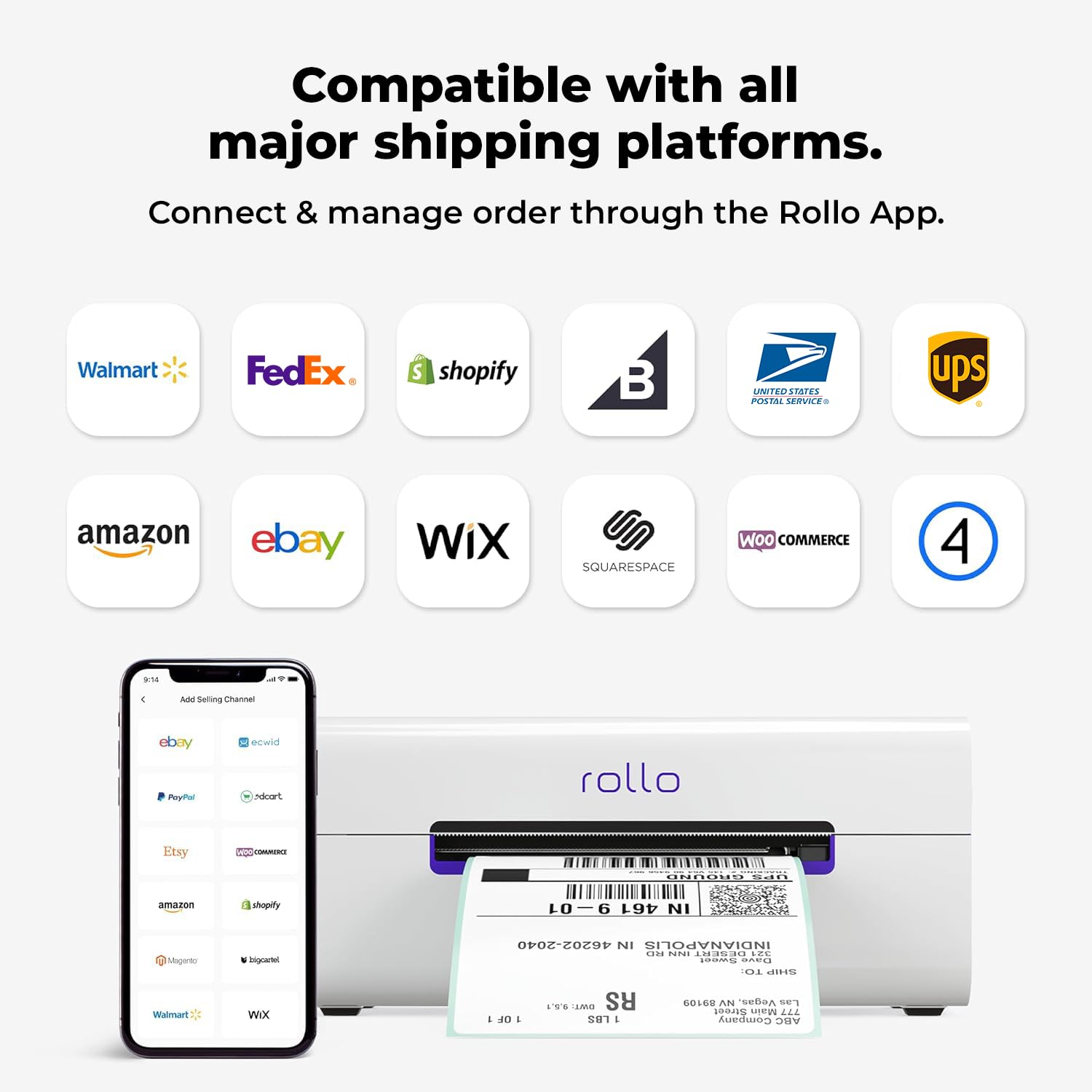 Rollo beside a hand for scale showing compact design saves counter space