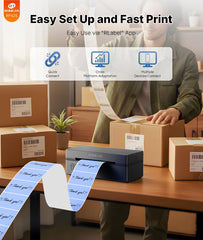 Rongta RP425 printing a 4x6 shipping label for faster order fulfillment