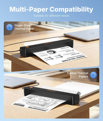Rongta printing a US Letter page demonstrating full-page capability and clear text output