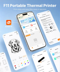 Rongta top paper compartment open showing thermal roll loading for quick media changes