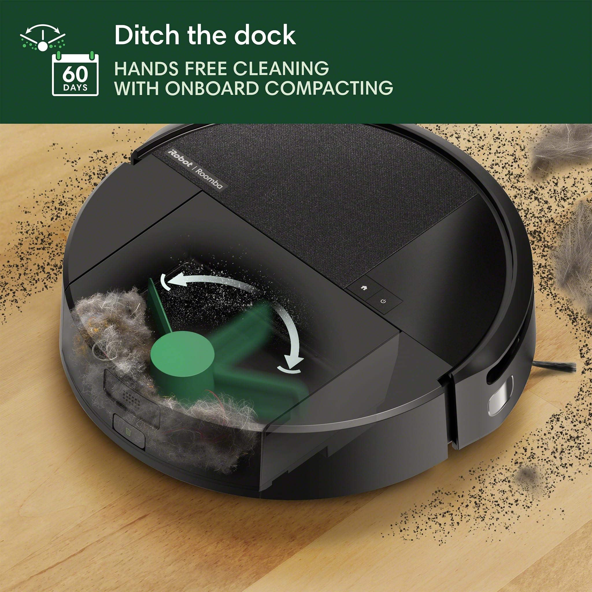 iRobot Roomba 205 rubber multi-surface brush close-up showing better debris pickup