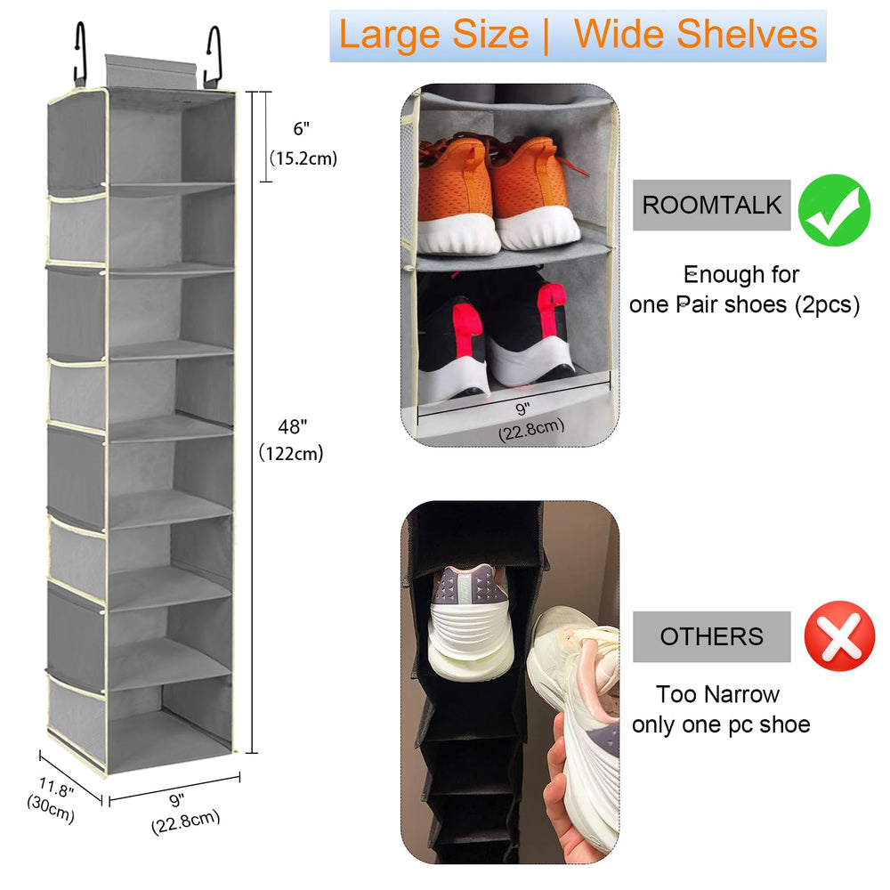roomtalk close-up of shelf insert and stitching shows durable support