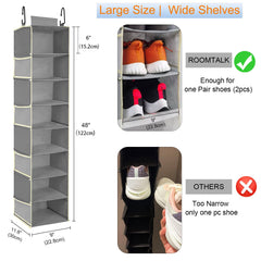 roomtalk close-up of shelf insert and stitching shows durable support