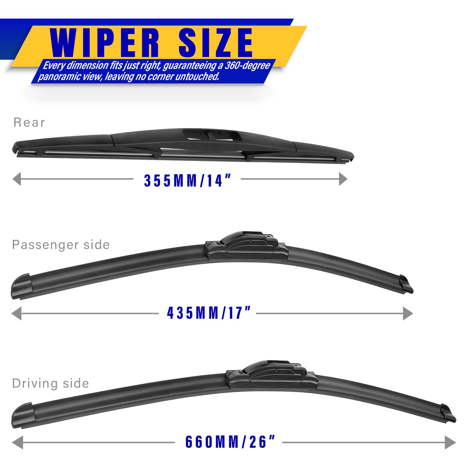 Rooppa driver 26-inch blade close-up demonstrating durable edge and fit