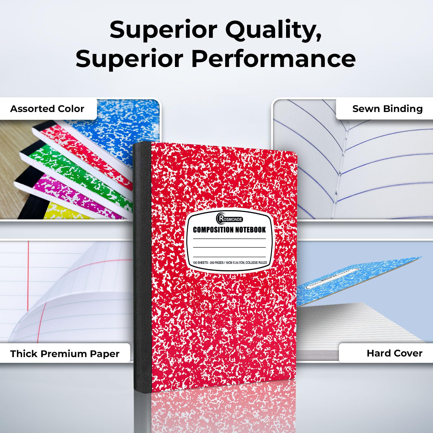 Rosmonde assorted colors stack for easy visual subject organization