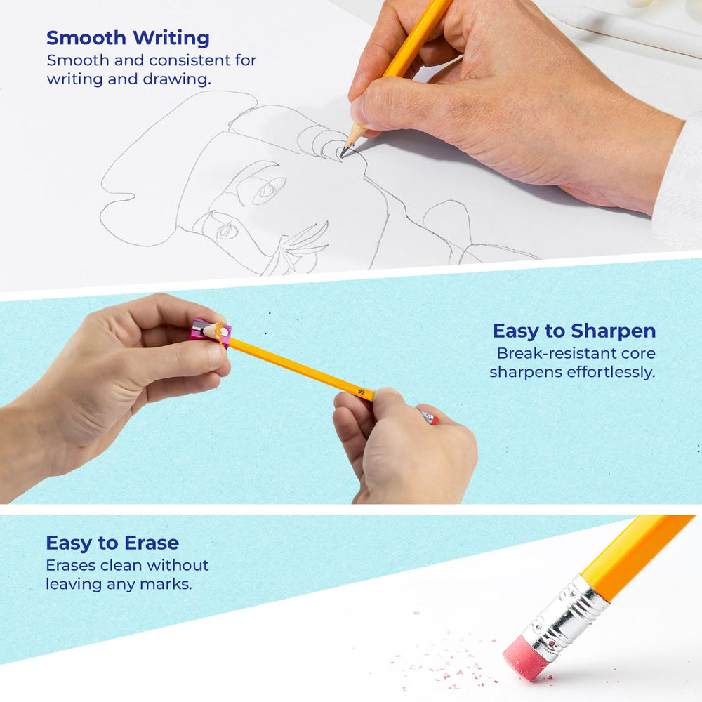 Rosmonde eraser detail demonstrating clean corrections and durability