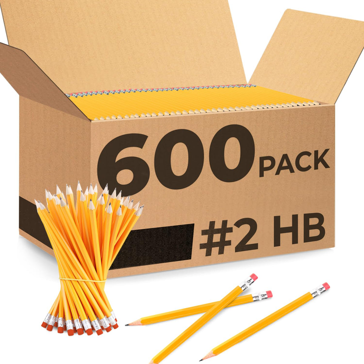 Rosmonde front packaging showing 600 pencils and value for classrooms
