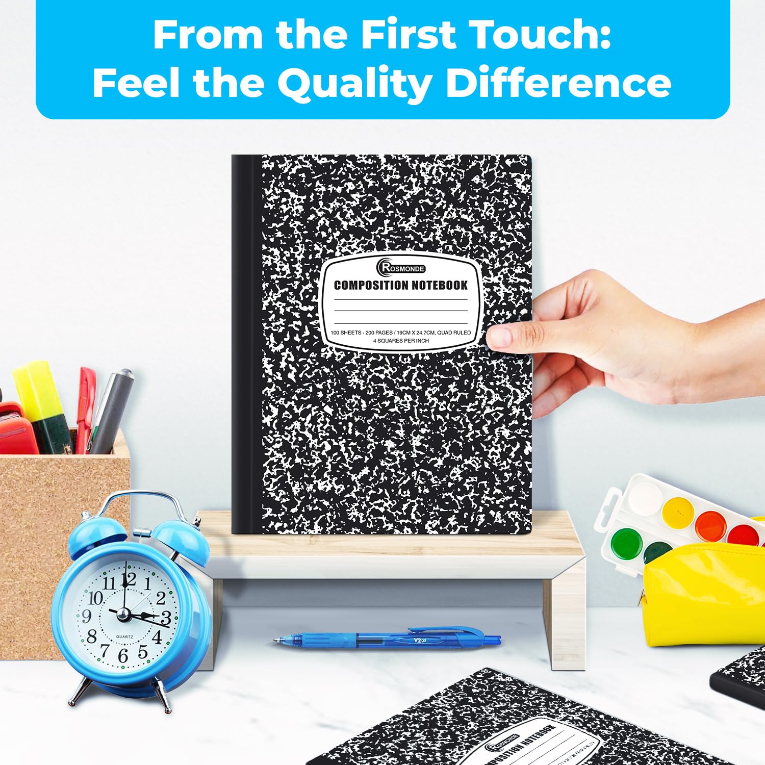 Rosmonde inside cover with conversion tables and customizable schedule for quick reference