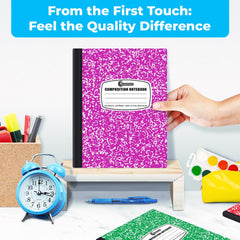 Rosmonde stack of five notebooks illustrating volume and color assortment benefit